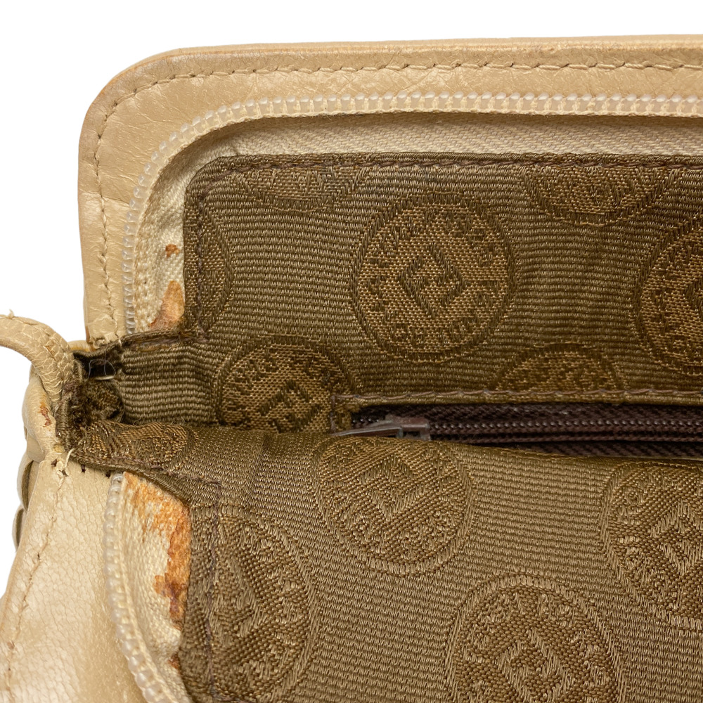 Vintage Fendi Vintage Tan Woven Leather Crossbody Bag Purse - Picture 12 of 12